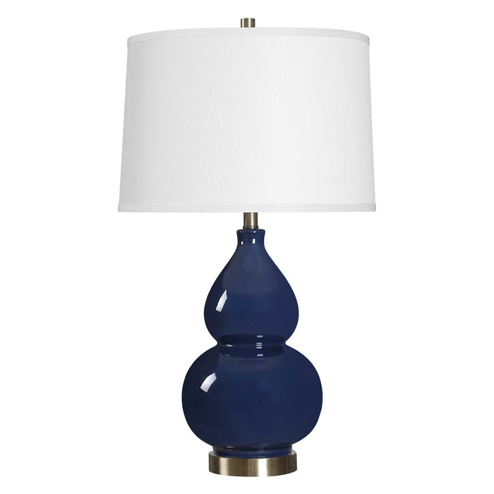 Ceramic Table Lamp - Dark Blue