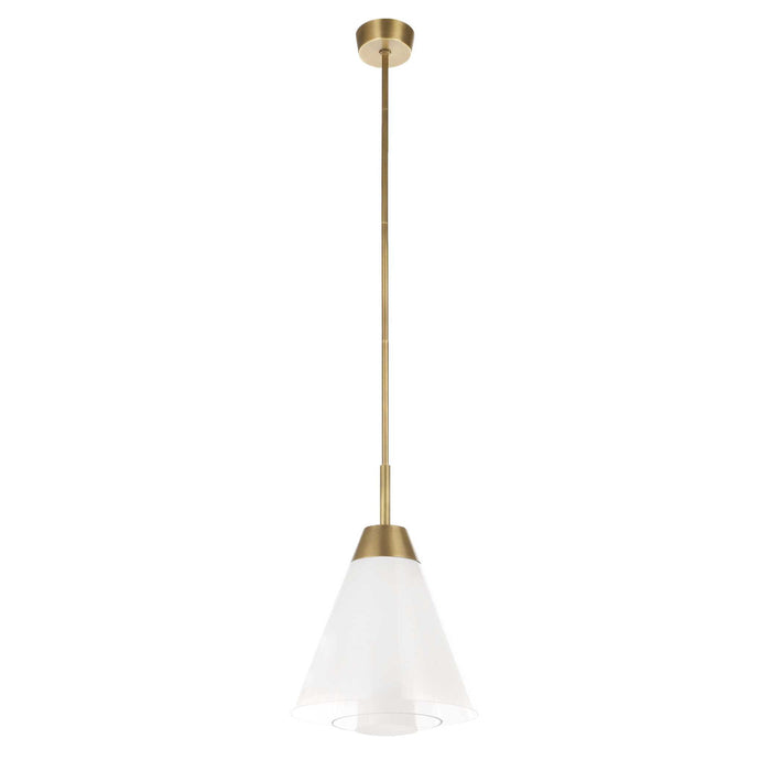 Tiered Ombre - 1 Light LED Pendant - Brass