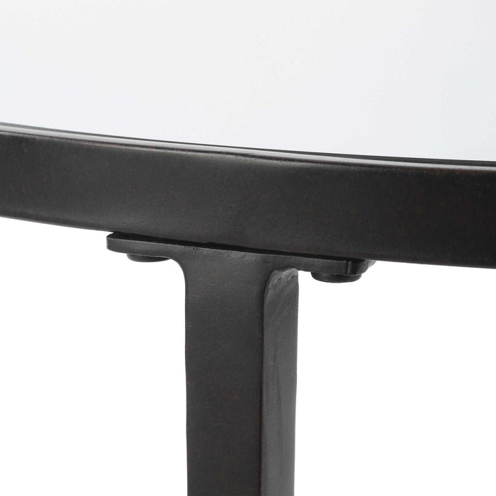 Accent End Table - Satin Black
