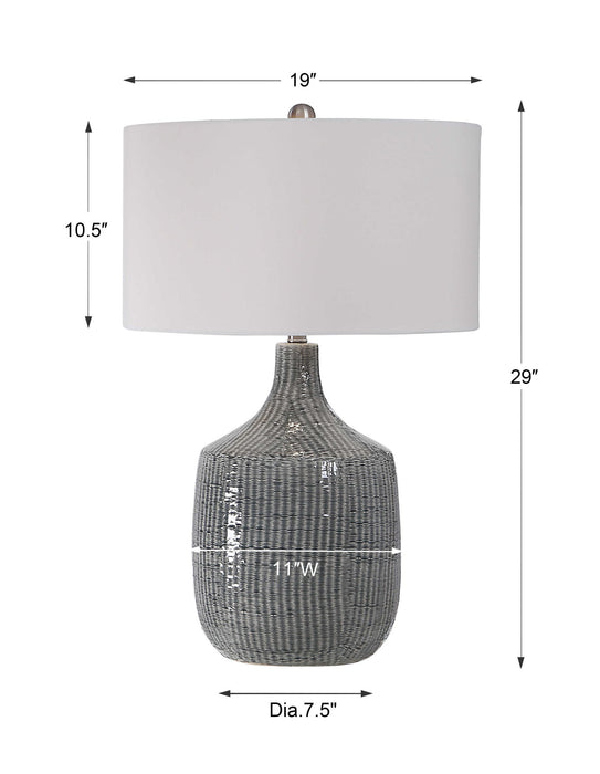 Felipe - Table Lamp - Distressed Gray