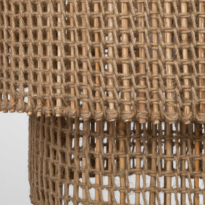 Biswas - Woven Jute 1 Light Pendant - Beige