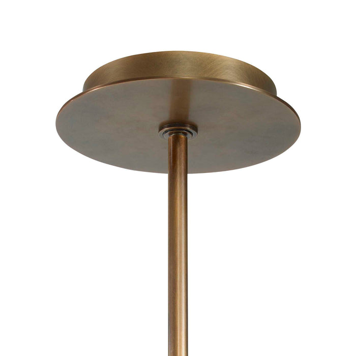 Lunar - 12 Light Pendant - Brass / White