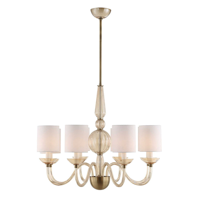 Palazzo - 8 Light Chandelier - Brass / Yellow