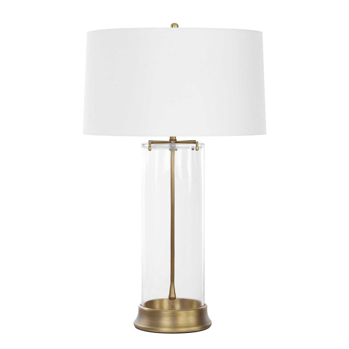 Clear View - Table Lamp - Brass