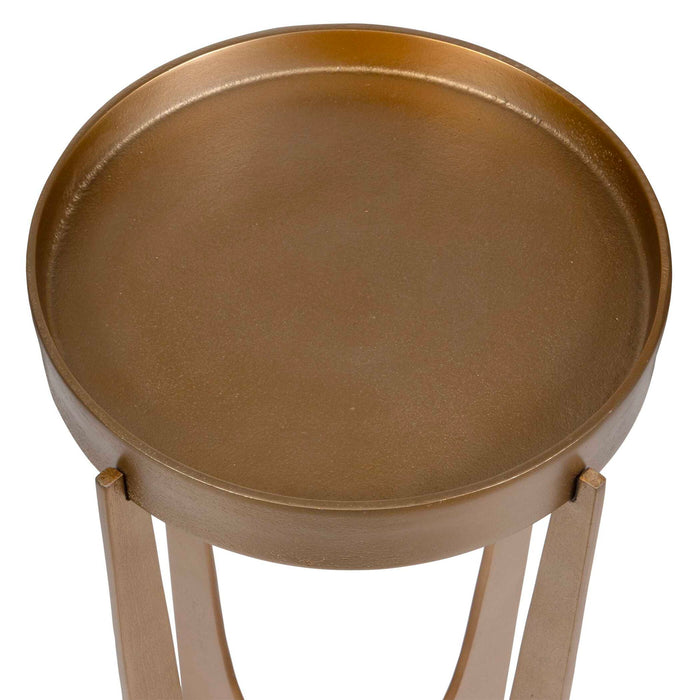 24.3" Accent Table - Gold