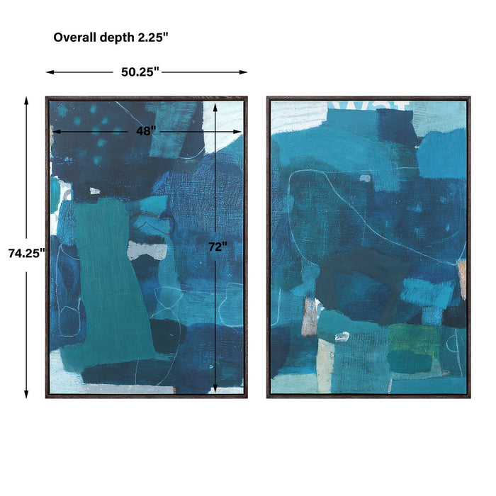 Wait Until Dusk - Framed Canvas Diptych (Set of 2)