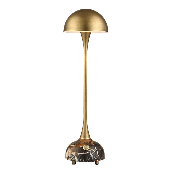 Hard Hat - Rechargeable Mini Lamp - Brass / Brown