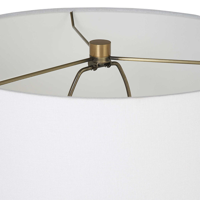 Atmosphere - Low Table Lamp - Blue / Brass / Gold