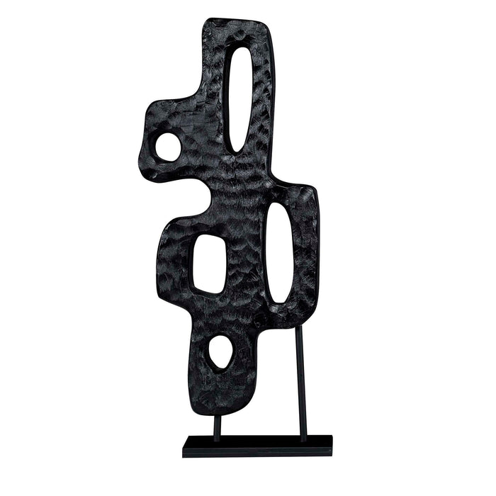 Chiseled Silhouette - Medium Sculpture - Black