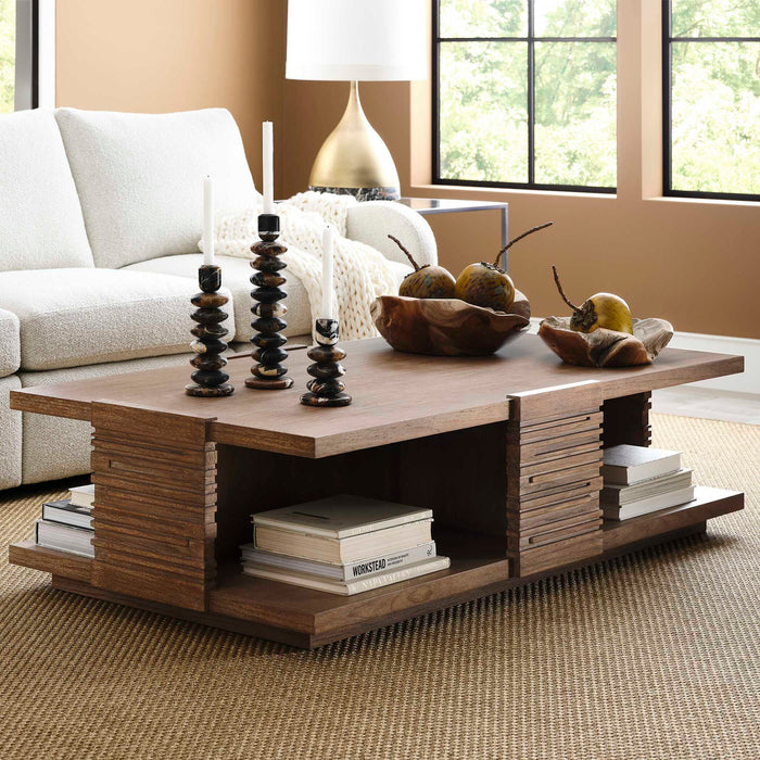 Engraved - Coffee Table - Woodtone