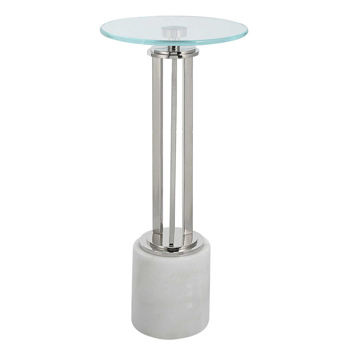 24" Accent Table - White