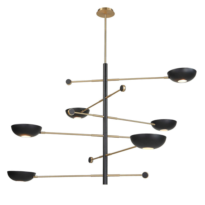 Swinger - 6 Light Pendant - Black