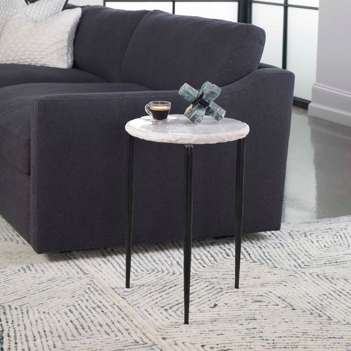 Zoey - Accent Table - Black / White