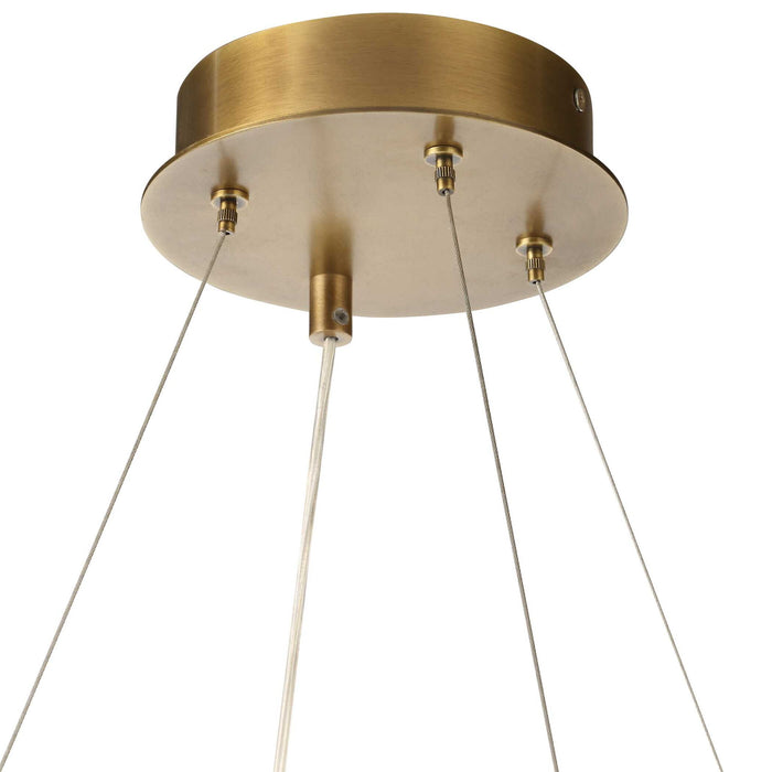 Entangled Vine - 1 Light Pendant - Brass