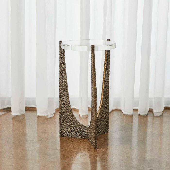 Trifecta - Drink Table - Brass / Bronze