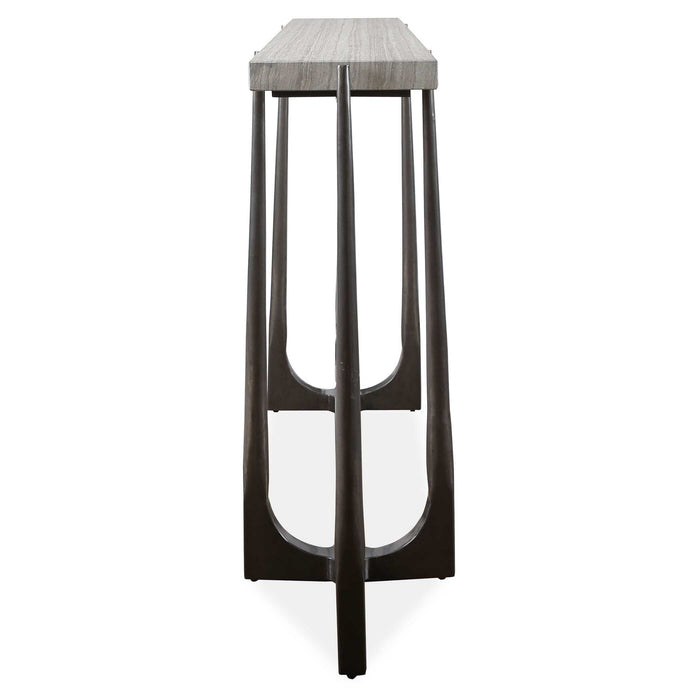 Tapering Off - Console Table - Bronze / Gray