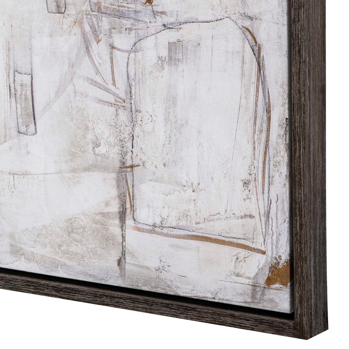 Boom Town - Framed Canvas - Black / Brown / White