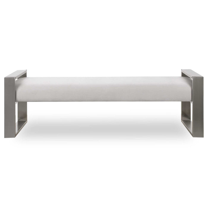 Blanca - Bench - Nickel / White