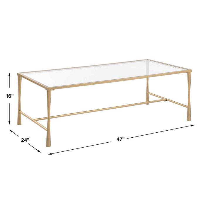 Accent Coffee Table - Antique Gold