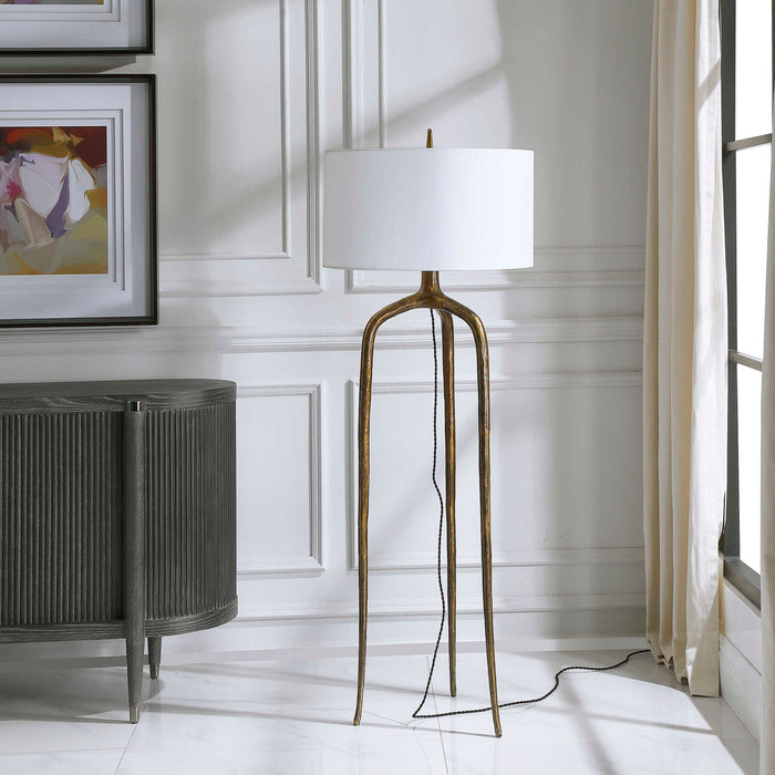 Wish Bone - Floor Lamp - Gold