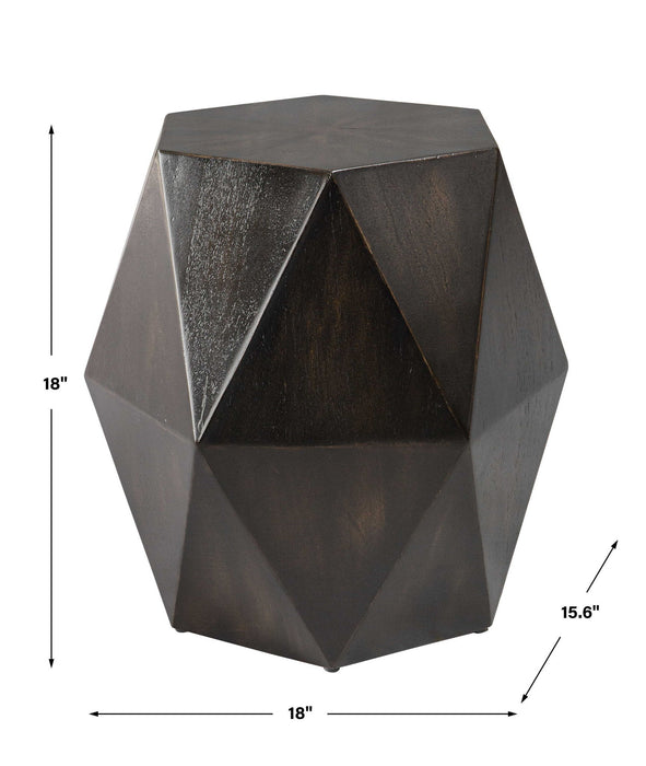 Volker - Black Geometric Accent Table