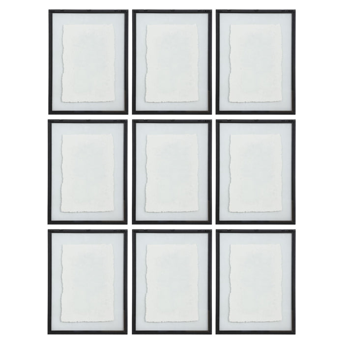 Farmhouse Florals - Framed Prints (Set of 9) - Black