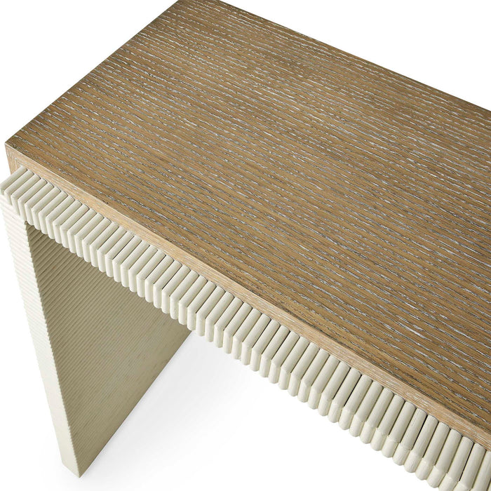 Magic Keys - Console Table - Light Brown / White