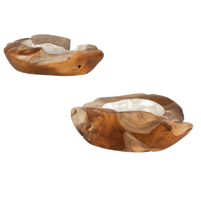 Pearl - Basin (Set of 2) - Brown / White