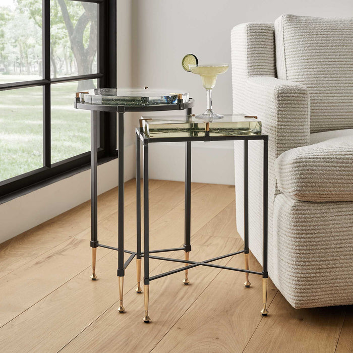 Ice - Block Accent Table - Round