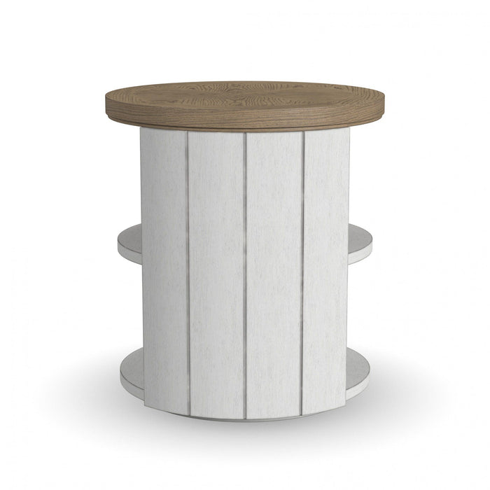 Melody - Round End Table - White