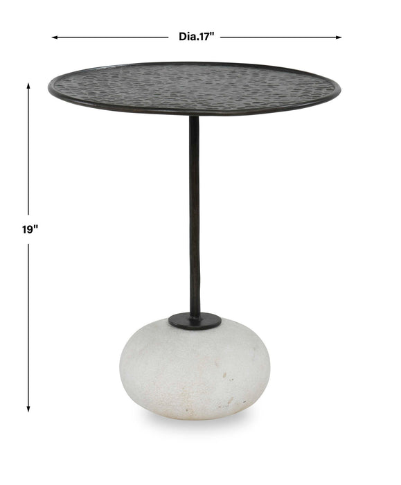 Button Up - Accent Table - Bronze