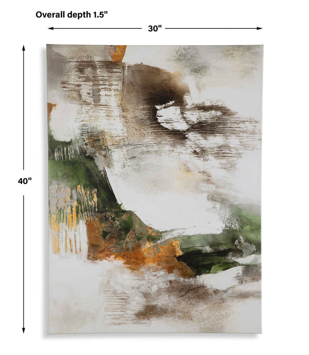 40" Frameless Giclee On Canvas - Light Blue