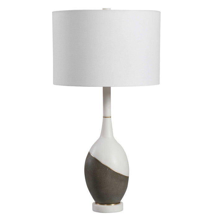 Tanali - Modern Table Lamp - White & Gray