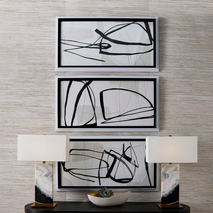 Panda - Table Lamp - Black / Brass / White