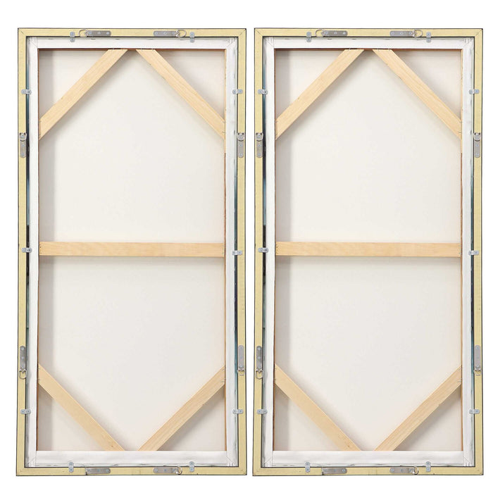 September Desert - Modern Watercolor Art (Set of 2) - Blue