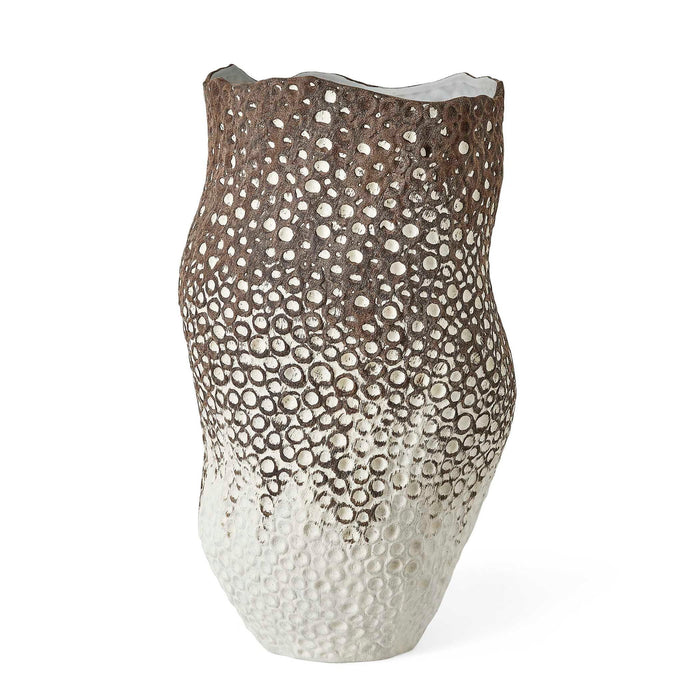 Moonscape - Vase - Brown / White