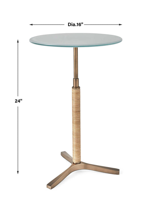It's A Wrap - Accent Table - Brass