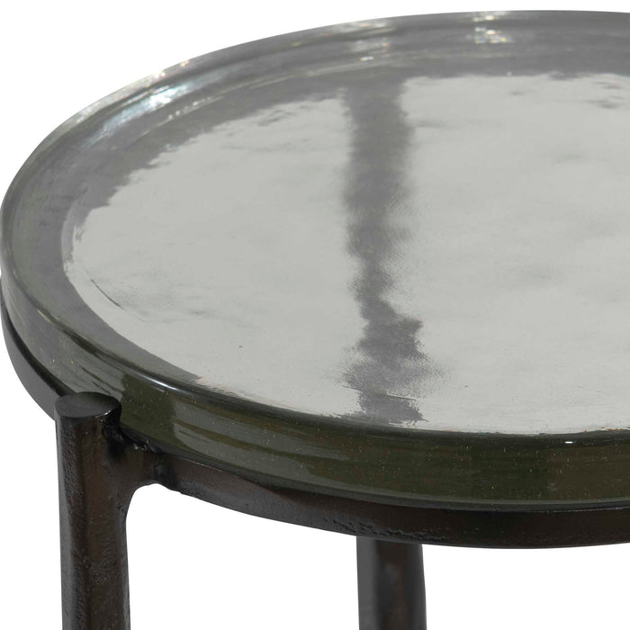 Eternity - Iron & Glass Accent Table