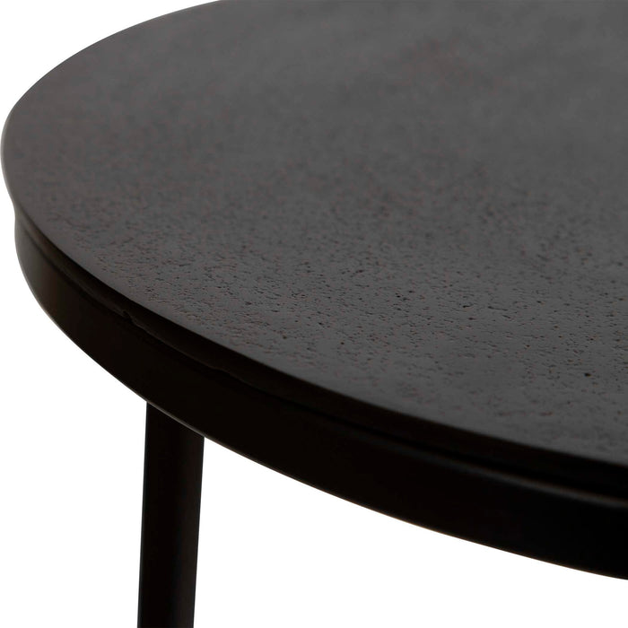 Brunei - Round Accent Table - Black