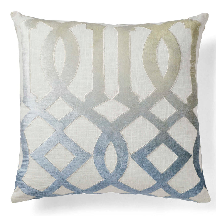 Ombre Fret - Pillow - Blue