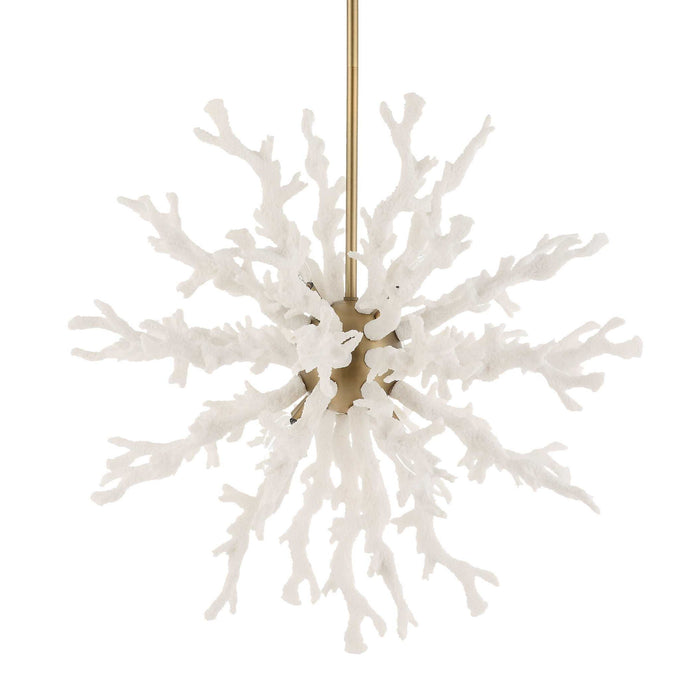 Coral Reef - 8 Light Pendant - Brass