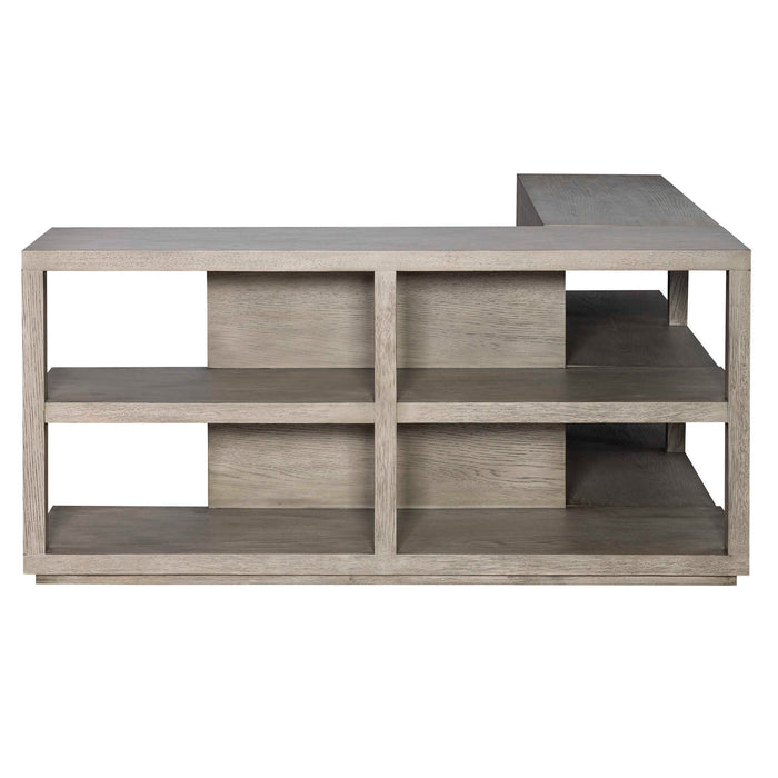Haven - Long Sofa Table - Gray / Woodtone