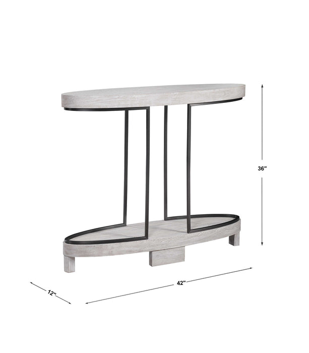 Ovoid - Console Table - Scrubbed Elm