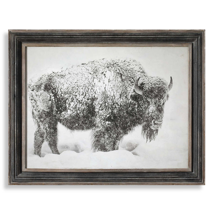 In The Storm - Framed Print - Black / White / Woodtone