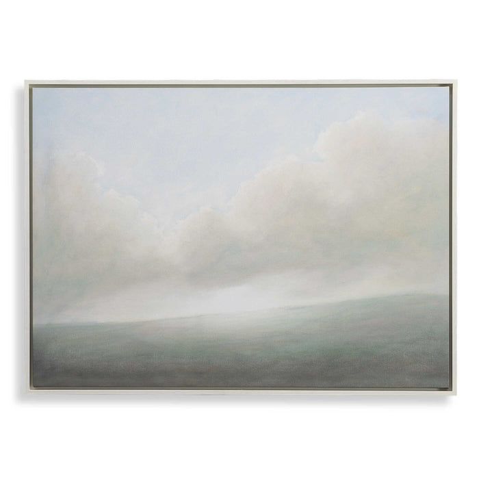 Aurora - Framed Canvas - Blue / Green / White