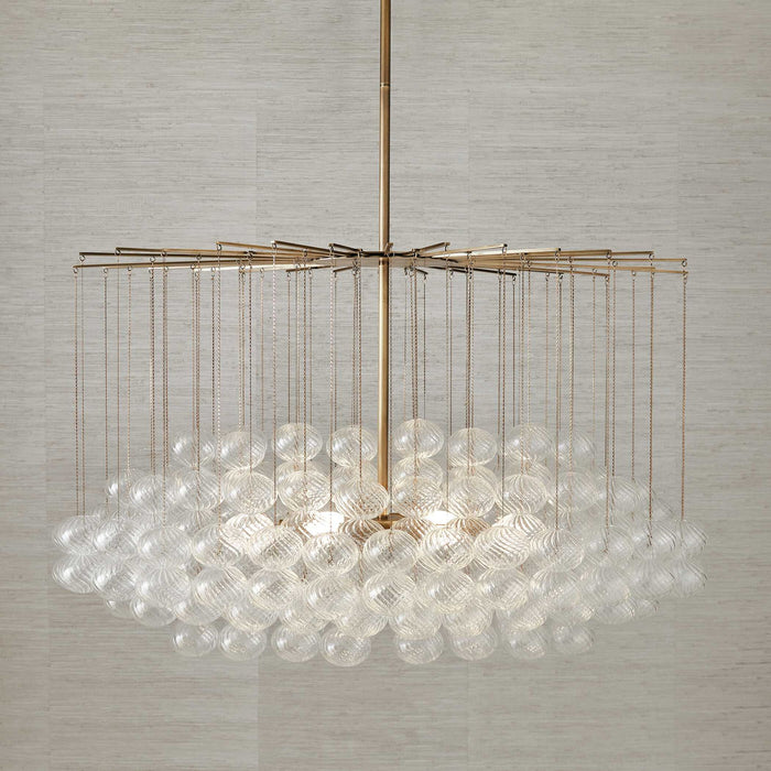 Bubbles - 6 Light Chandelier - Brass
