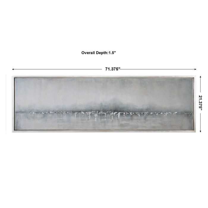 Tides Edge - Abstract Art - Dark Gray