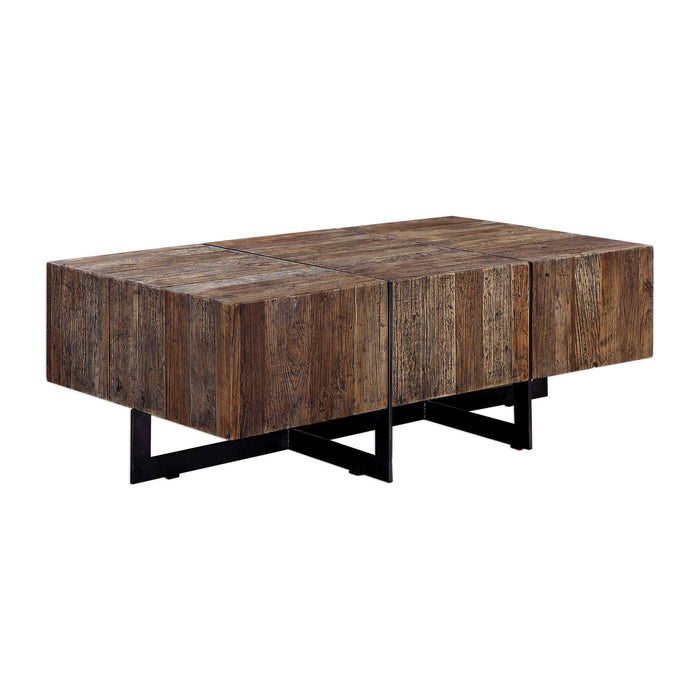 Connell - Coffee Table - Black / Woodtone
