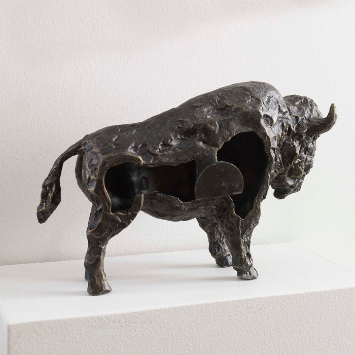 Bison - Metal Wall Sculpture - Bronze