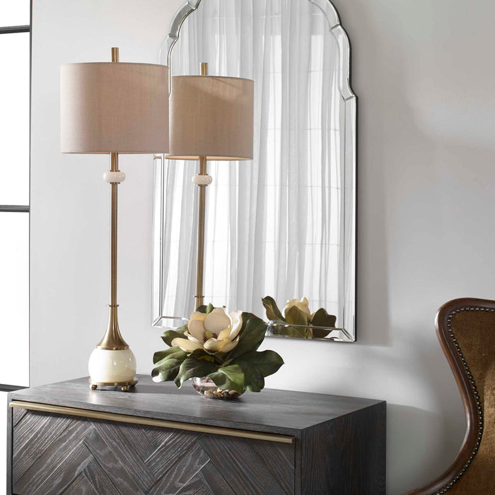 Natania - Plated Buffet Lamp - Brass
